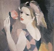 Marie Laurencin Female and rose oil painting